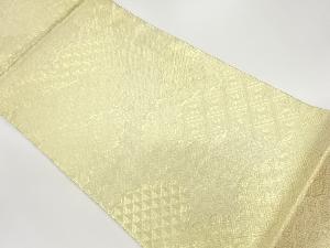 佐賀錦雲に菱模様織出し全通袋帯